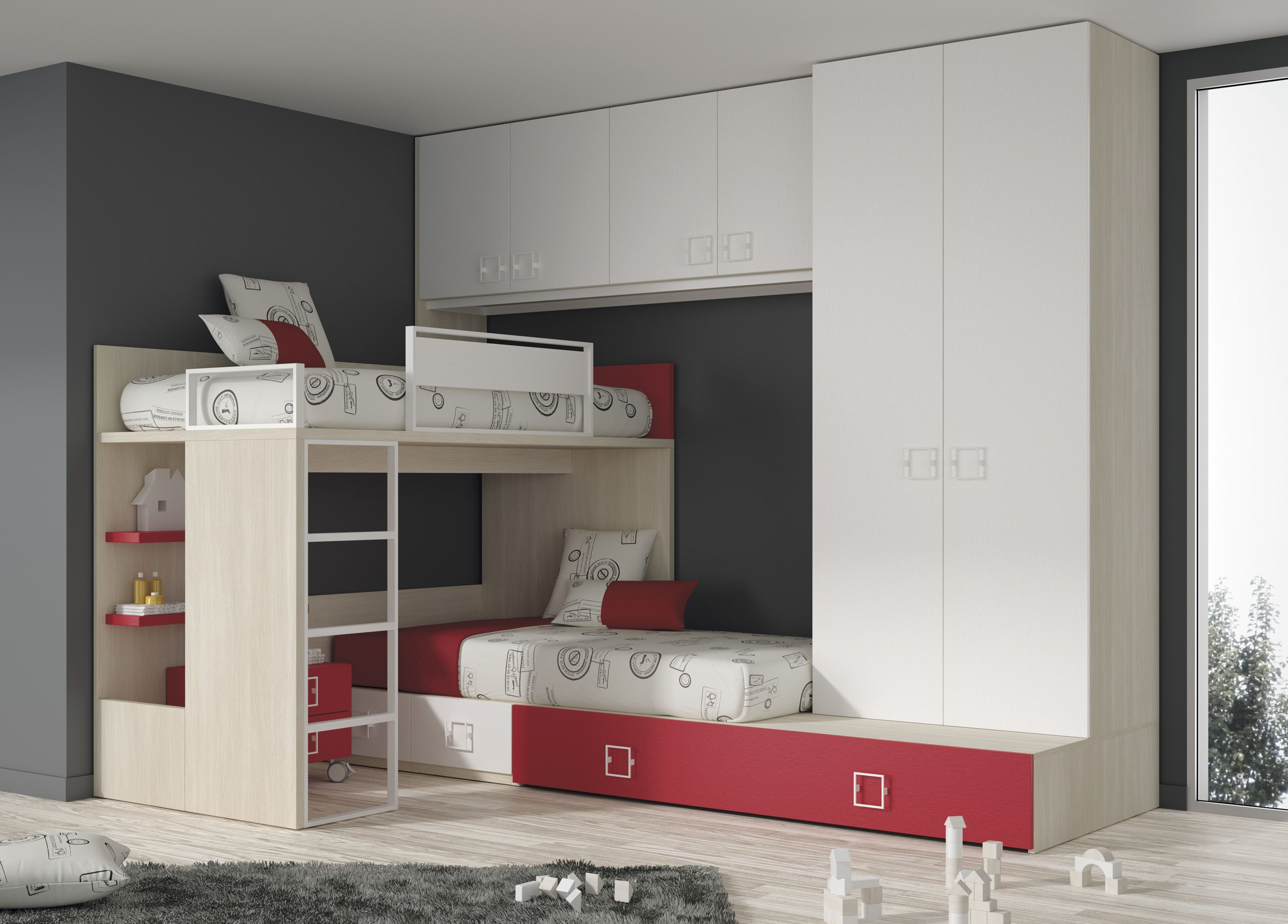 Wardrobe with a Mezzanine Loft Wardrobe with a Mezzanine Loft - house interior design interior interior designers in electronic city flat interiors best interiors in hosur road best interiors in btm layout bangalore