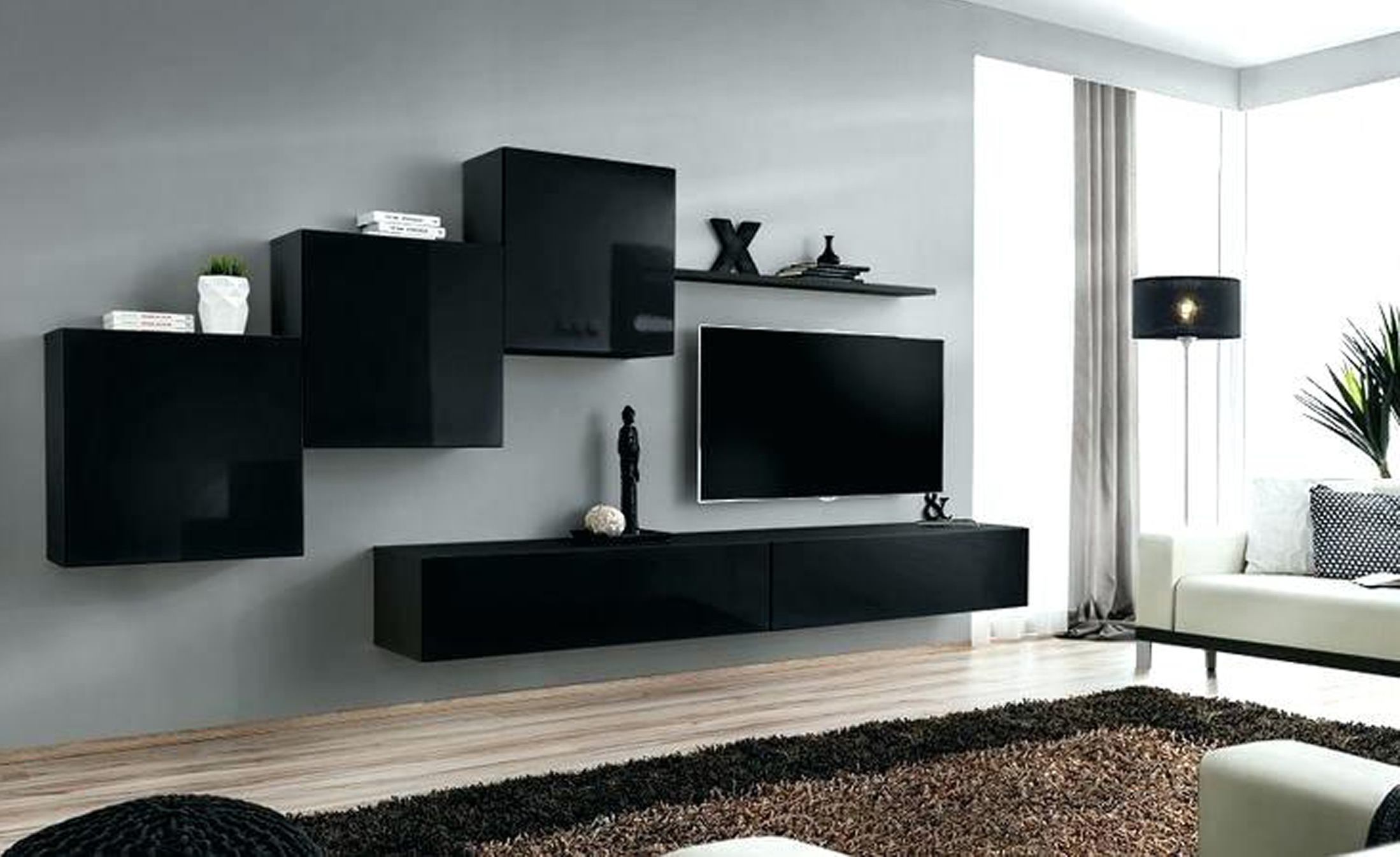 A floating console - living room tv wall design modern tv wall design ideas tv wall design wood