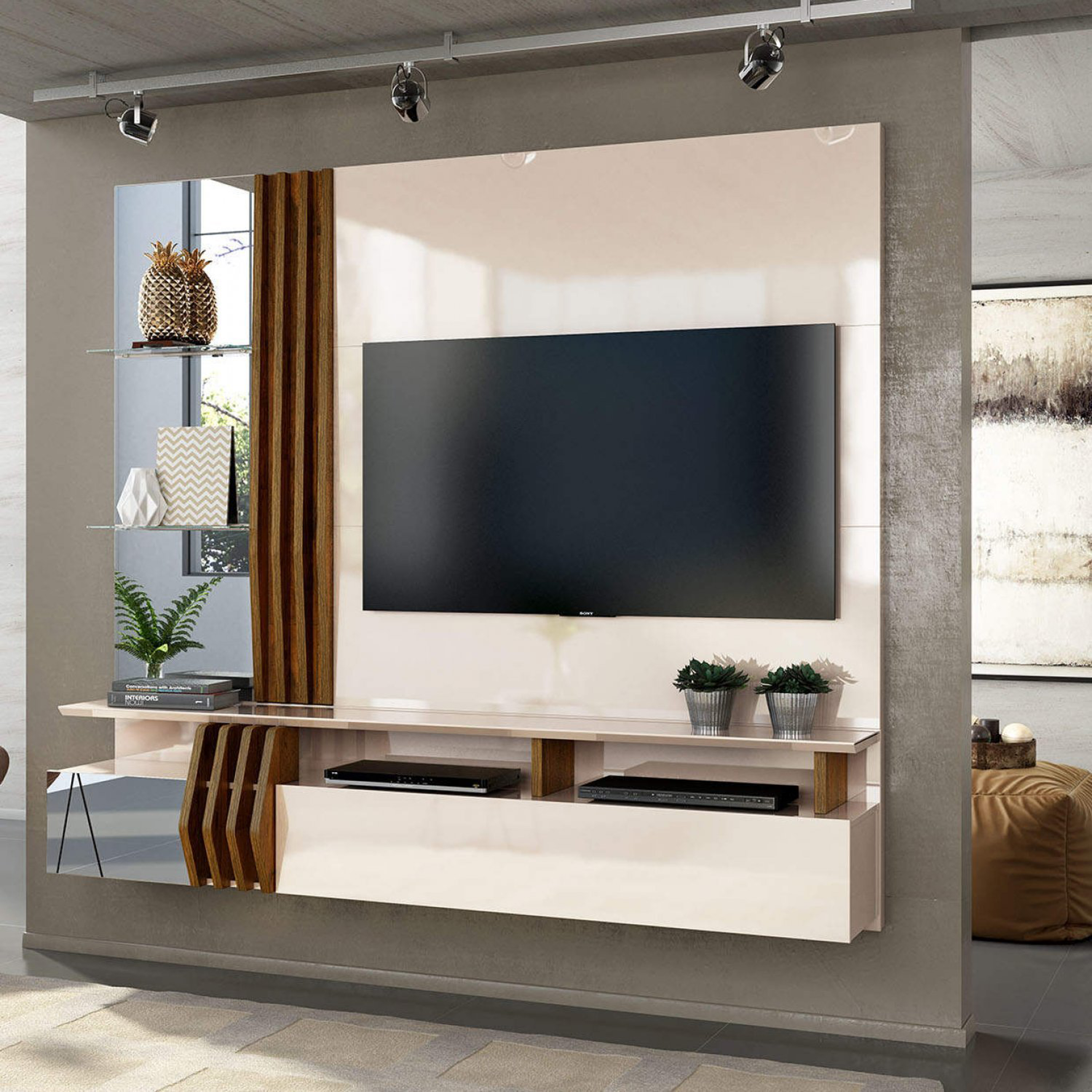 A floating TV unit - tv stand designs flat interiors electronic city interiors list green era electronic city bangalore