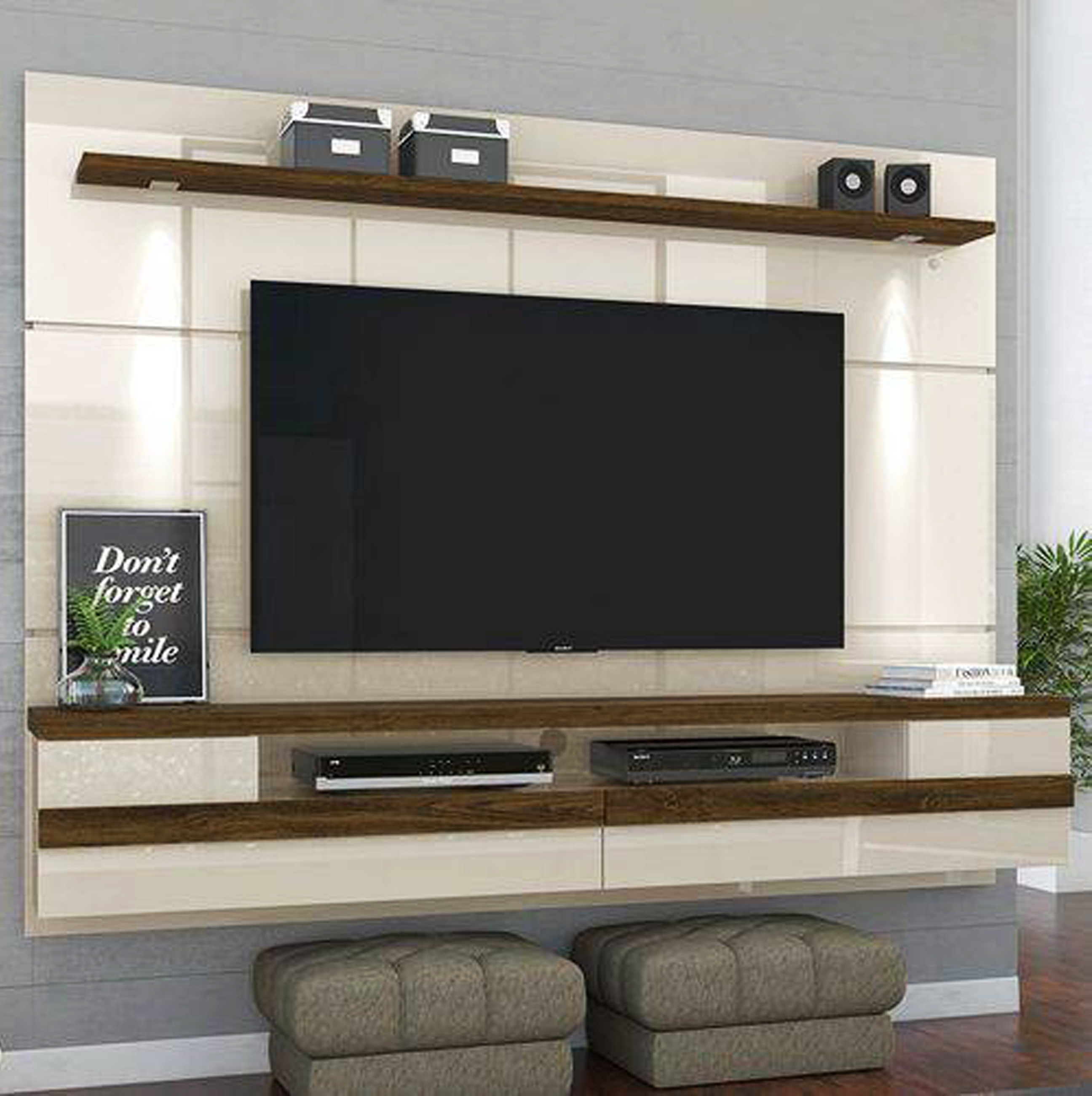 A floating TV unit - tv wall design wood TV unit manufactures in electronic city bangalore stylish TV unit
