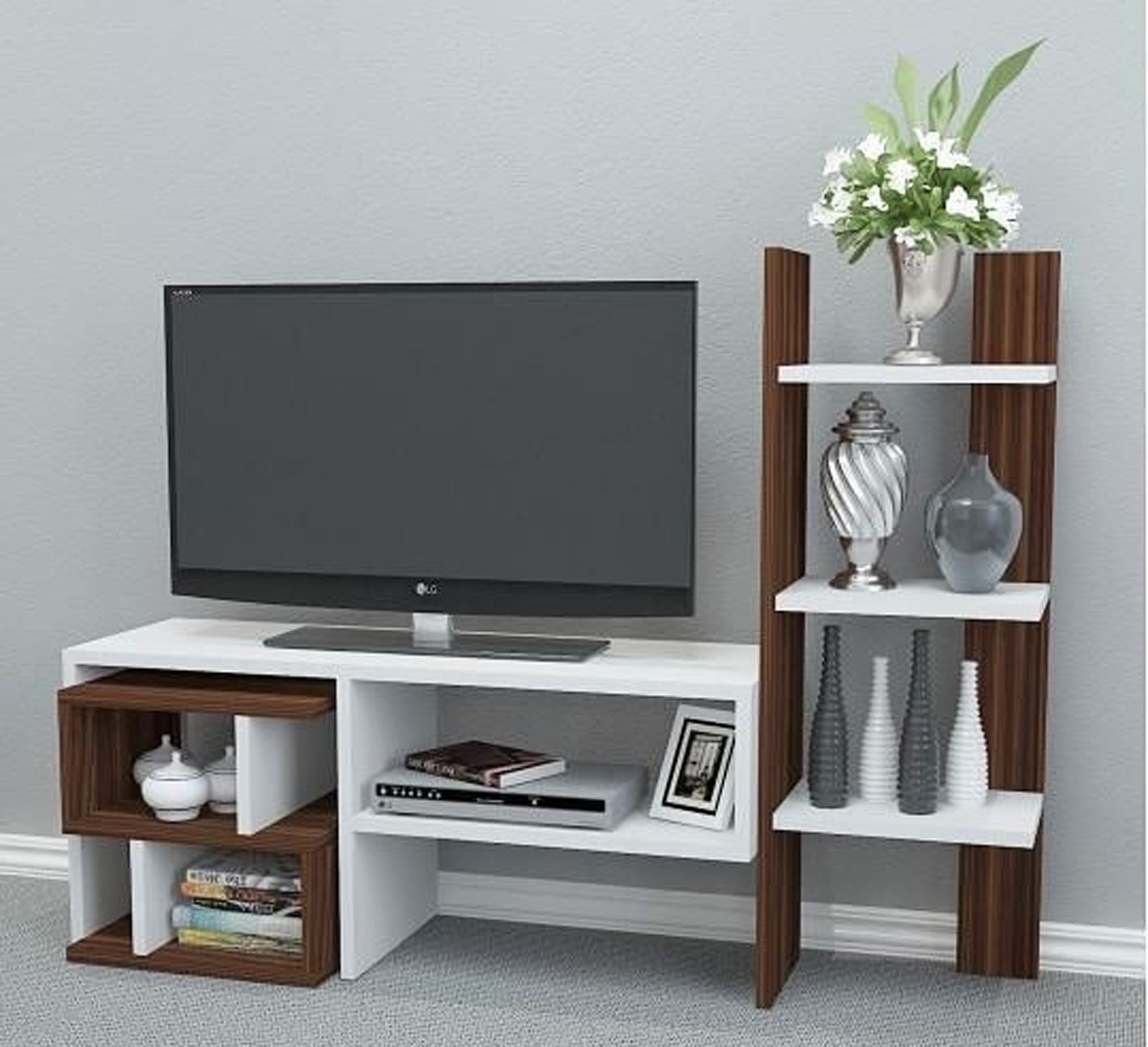A Small TV Unit - tv cabinet design modern modern tv unit design ideas tv feature wall design ideas tv wall design wood modern built in tv wall unit designs