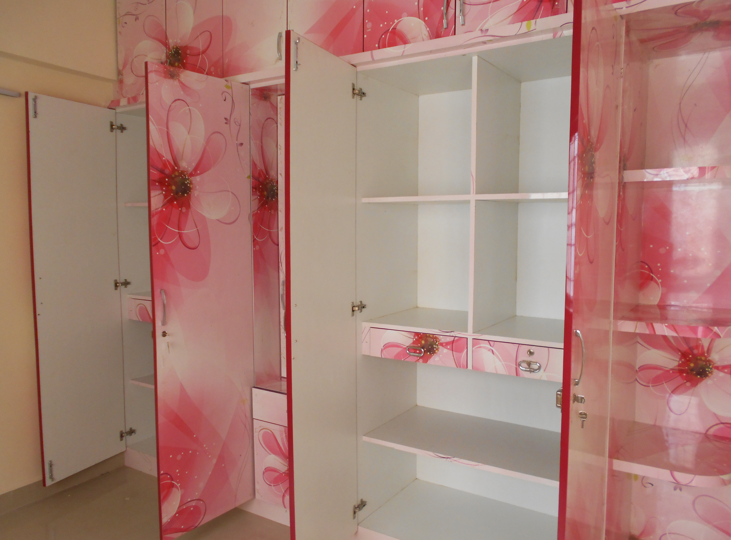 Hinged Door Wardrobe with various designs and accessories good interior design in electronic city bangalore