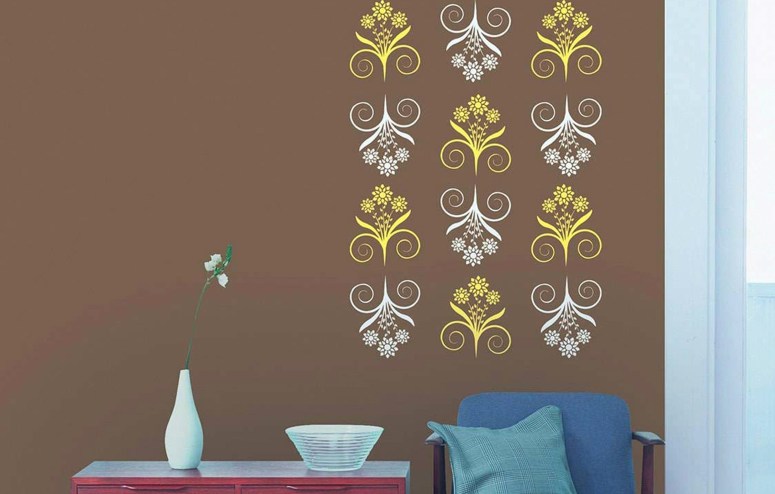 Painting and Decorating_royale play wall fashion stencils bedroom wall stencils design electronic city best interiors famous interior designers in bengaluru