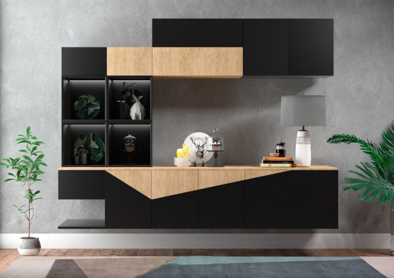 Crockery Unit Design_Classy Crockery Cabinet Designs Latest Kitchen Crockery Modern Crockery Dining Unit Good Interiors Best Interiors in Electronic City Bangalore