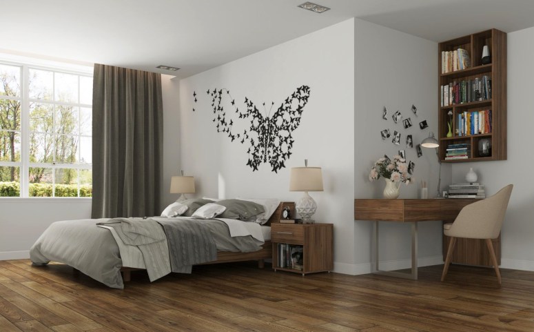 Bedroom Interior_Bedroom with Study Table_Bedroom with Study Table Attached_Small Bedroom with Study Table Attached_Best Interiors in Electronic City Bangalore_Good Interior Design Near Me