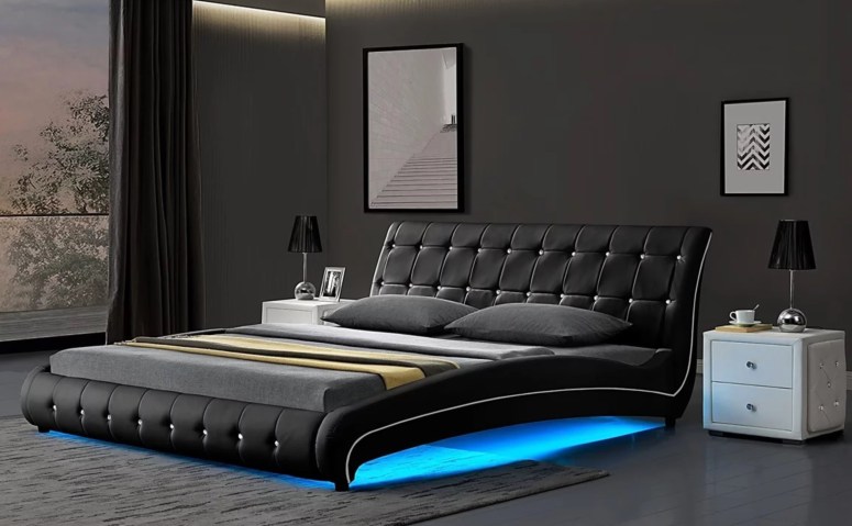 Bedroom Interior_LED Designs for Bedroom_Best LED Decoration for Bedroom_LED Lights for Bedroom_LED Strip Lights for Bedrooms_Electronic City Interiors