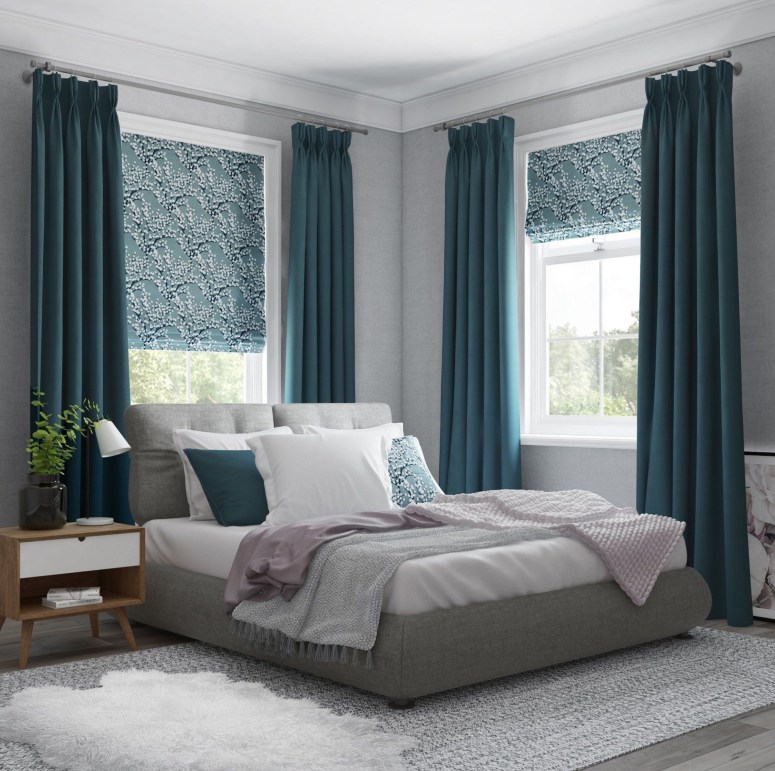 Bedroom Interior_Small Bedroom Ideas in Electronic City Bangalore_window curtains for bedroom_Best Window Curtains in Electronic City Bangalore_Windows Curtain for Bedroom