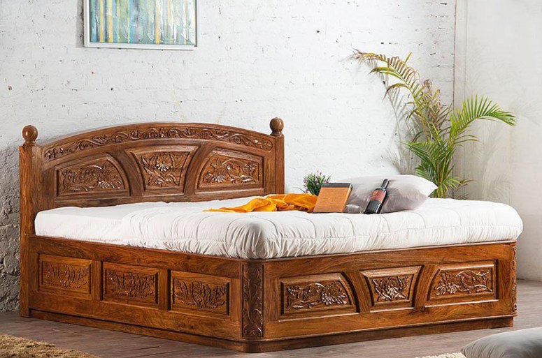 Bedroom Interior_Teak Wood Bedroom Interiors_Teak Wood Bed_Teak Wooden Cot_Teak Wood Furnitures for Bedrooms_Best Interior design for Home Interiors_Best Electronic City Interior Design