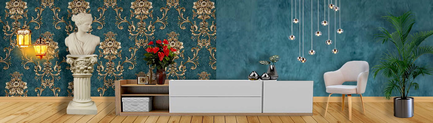 Wallpaper Vs Texture Paint : Which Is Better ?_Banner Design by Interior Era